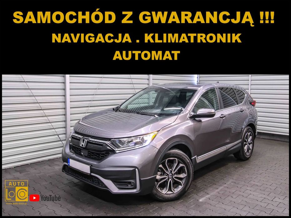 Honda Cr-V Automat + Navigacja + Klimatronik + Ledy = Brutto Z