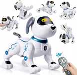 Interaktywny Robot Pies Zdalnie Sterowany Głosem Robi Sztuczki Tańczy