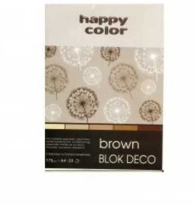 Blok A4/20K Deco Brown 170g HAPPY COLOR