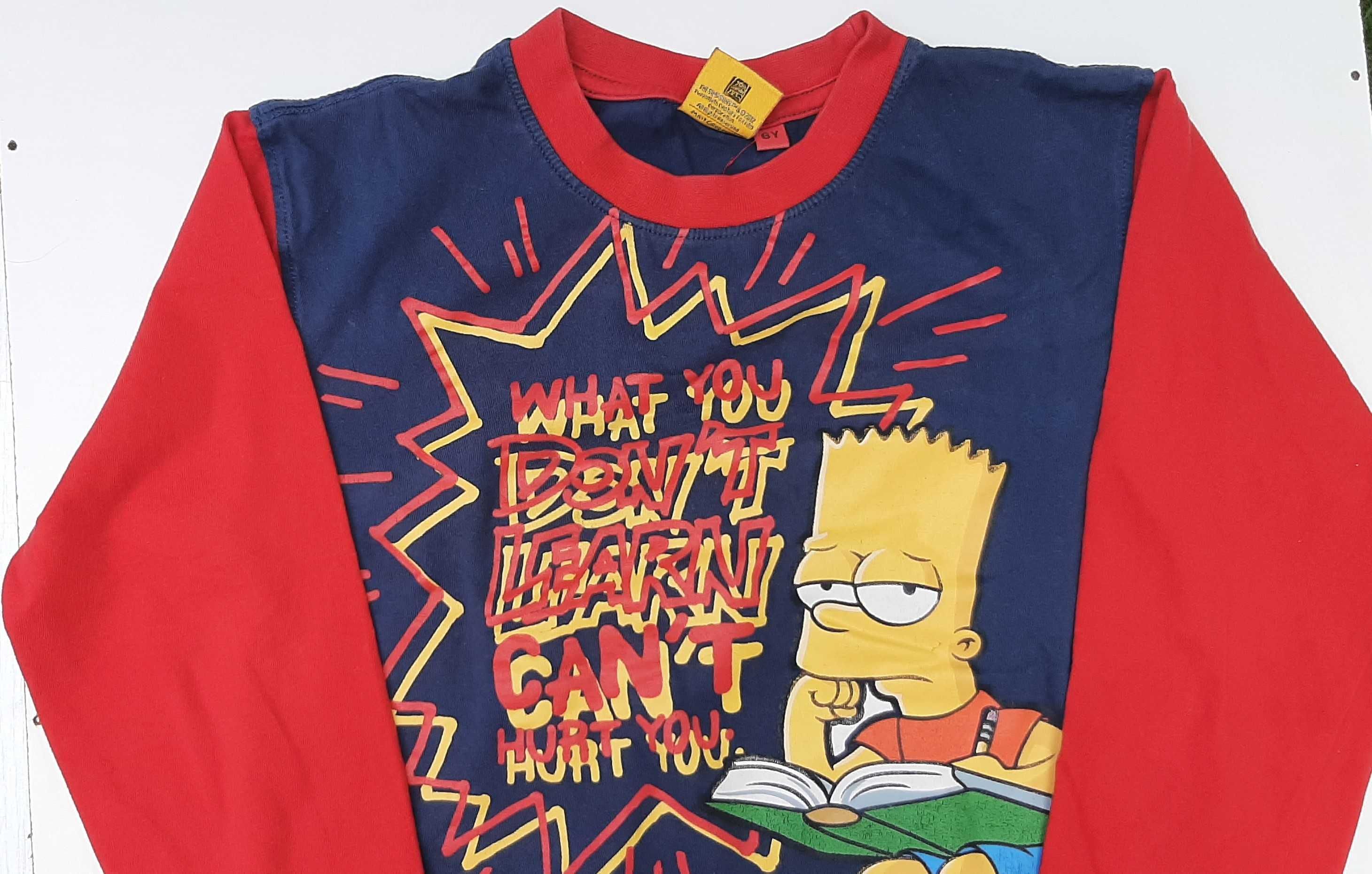 Koszulka z długim rękawem Bart Simpson 6 lat