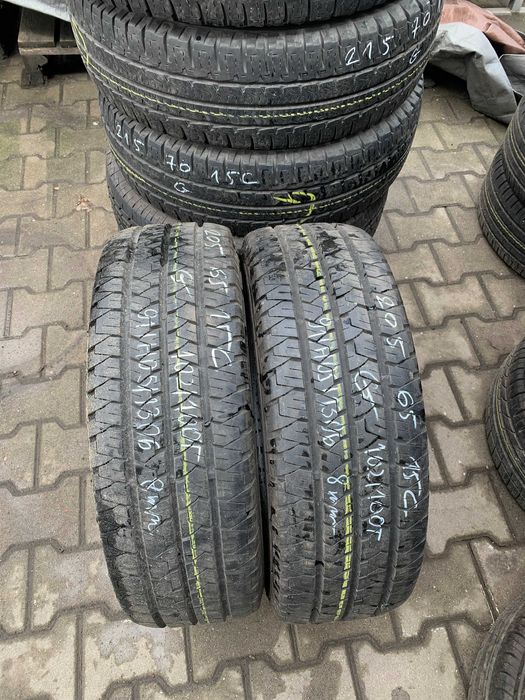 2 szt opony używane letnie 205/65r15C Barum Vanis