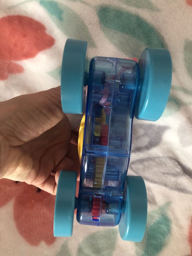 Fisher Price zabawka interaktywna - kolorowe zwierzątka- pojazd myszka