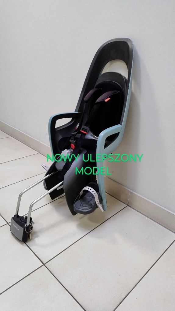 Hamax Caress, NOWY MODEL. Najlepszy fotelik rowerowy z pełną regulacją