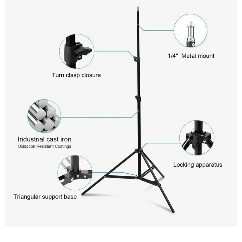 Lampa Soft Box do zdjęć z żarówką