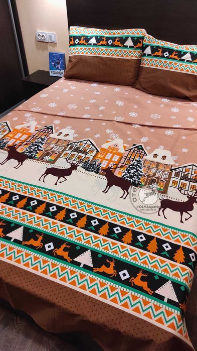 Новорічна постіль. Різдво, Новий рік. Подарунок. Пошив на замовлення