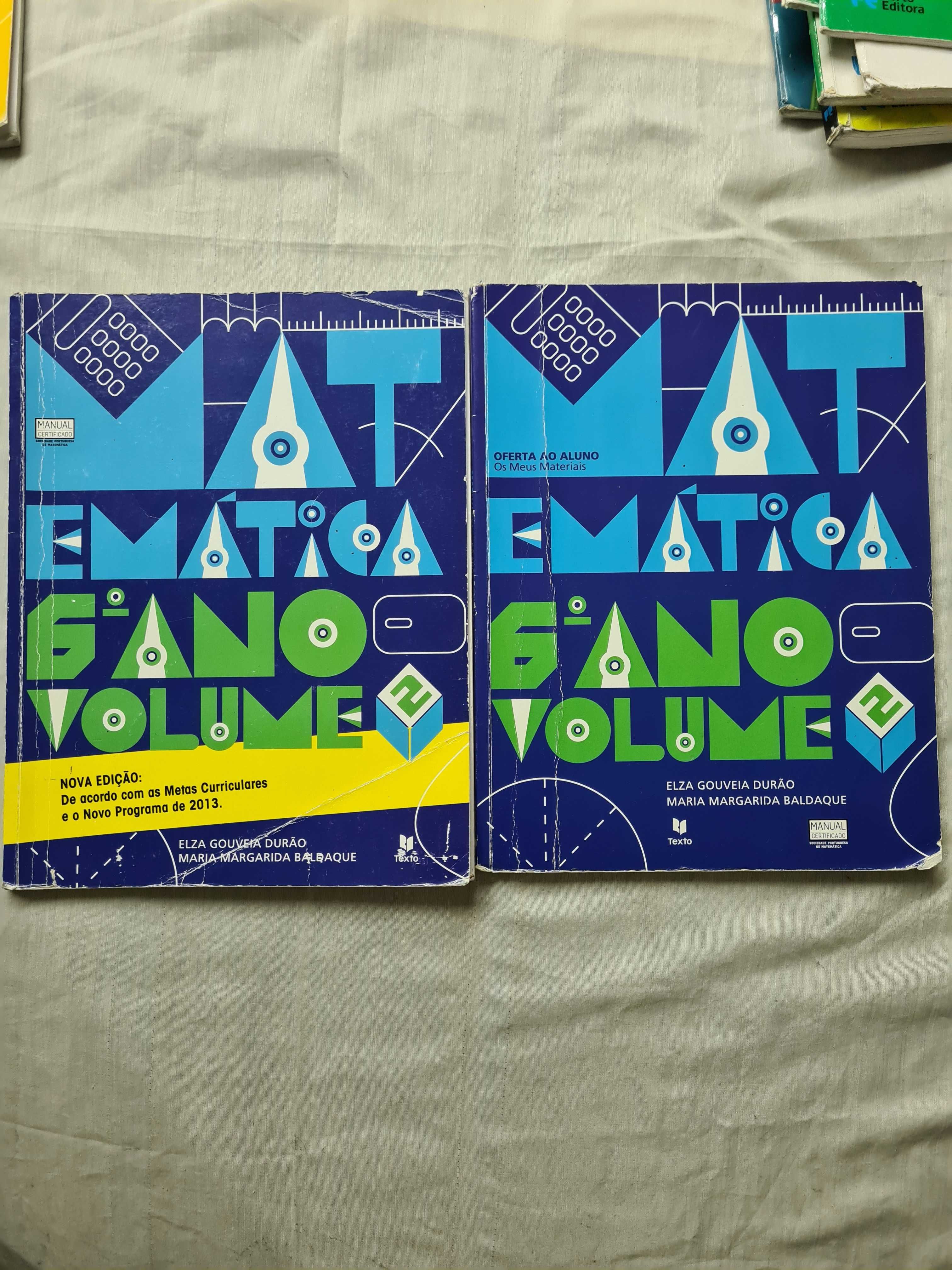 Livro Matematica Volume 1 e 2 + Oferta do Aluno 6ºAno