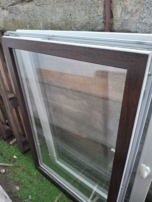 Okno dwuskrzydłowe bez ościeżnicy