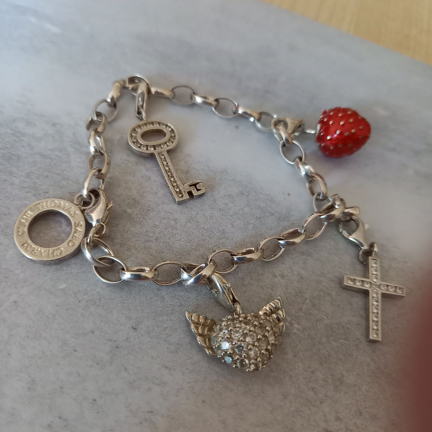 SREBRO 925, Thomas Sabo, bransoletka modułowa, Charm Club.