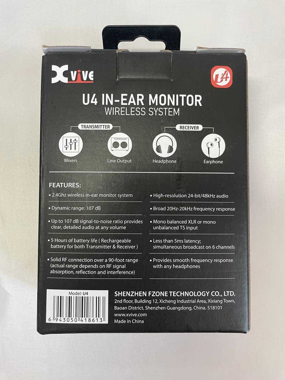 Xvive U4 1007 zestaw do monitoringu dousznego