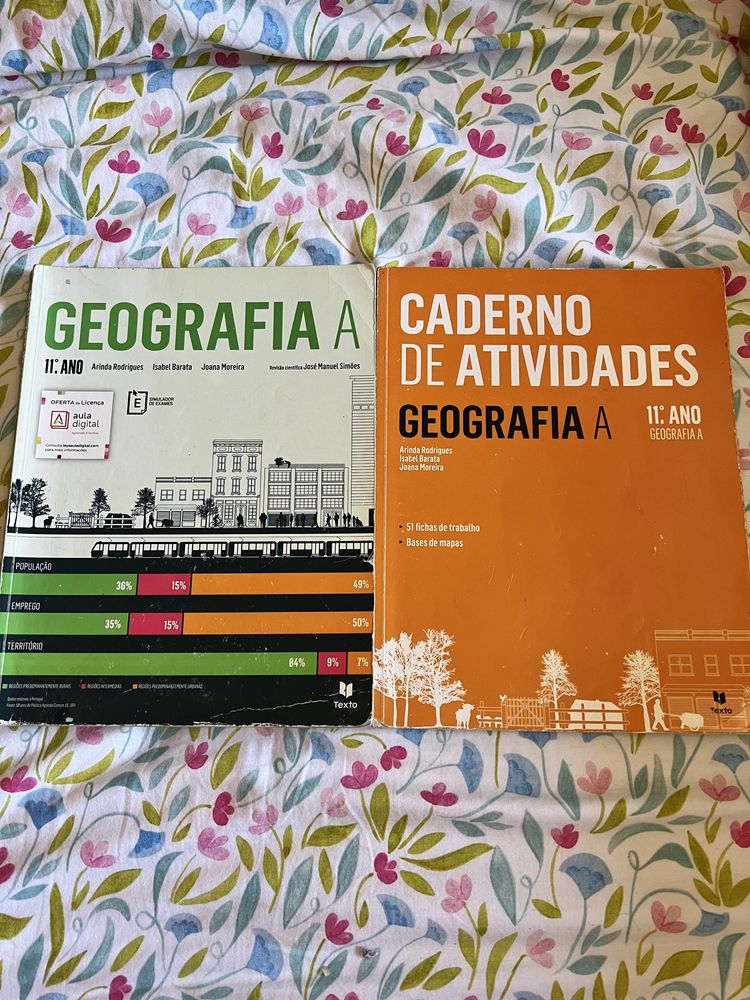 Manual+caderno de atividades/ preparar o Exame Geografia A 11°ano