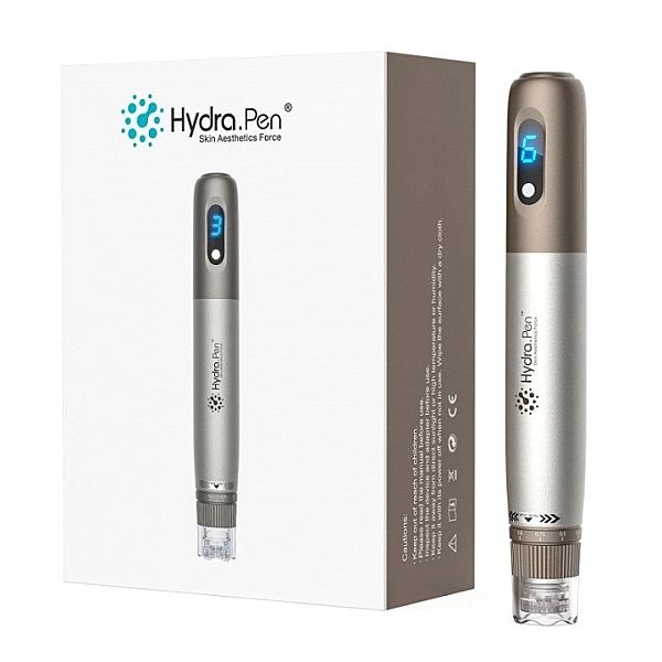 Dermapen Hydra Pen do mezoterapii - Zestaw z 2 wymiennymi kartridżami
