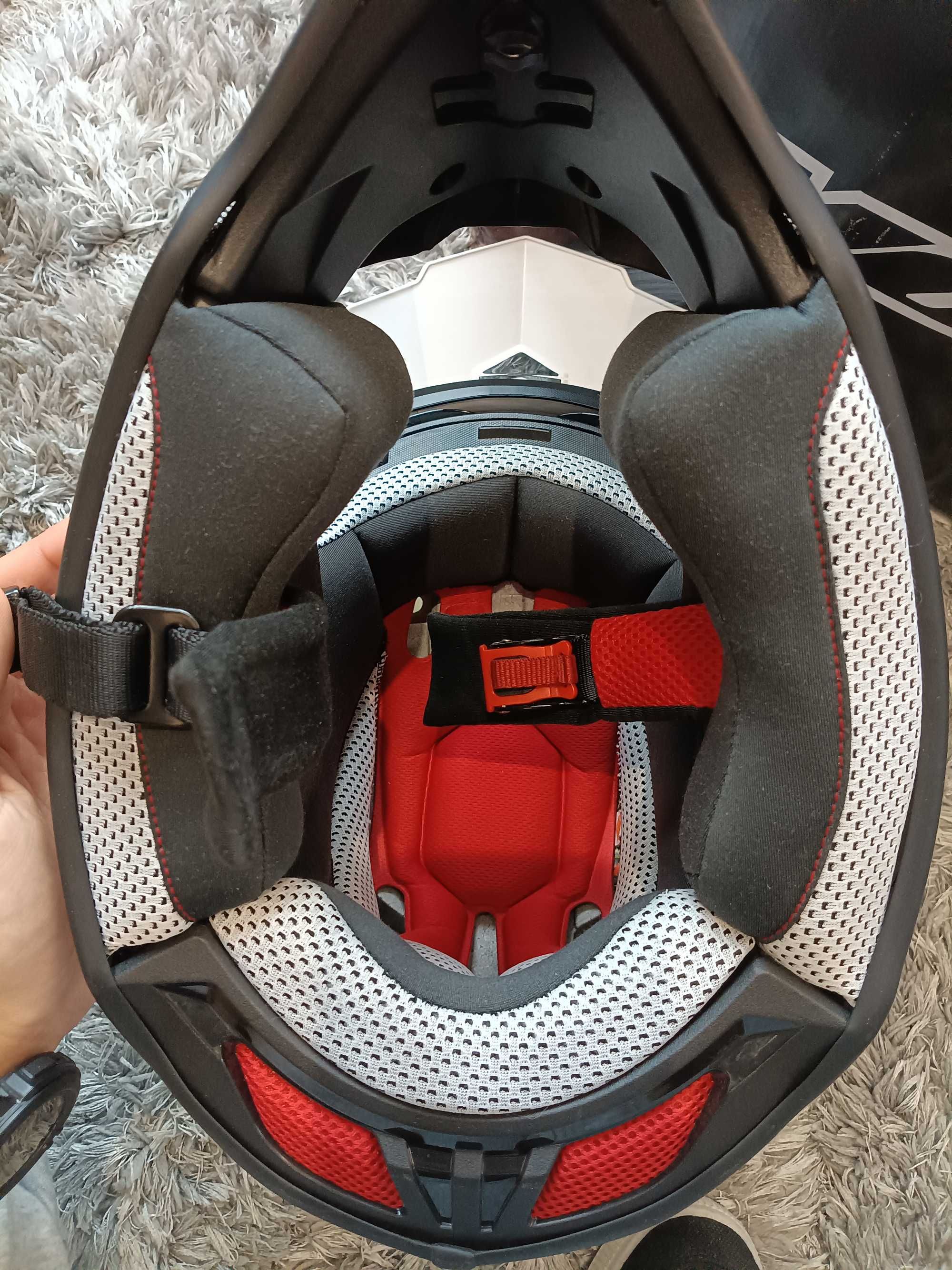 Kask motocyklowy NOX N321 biały