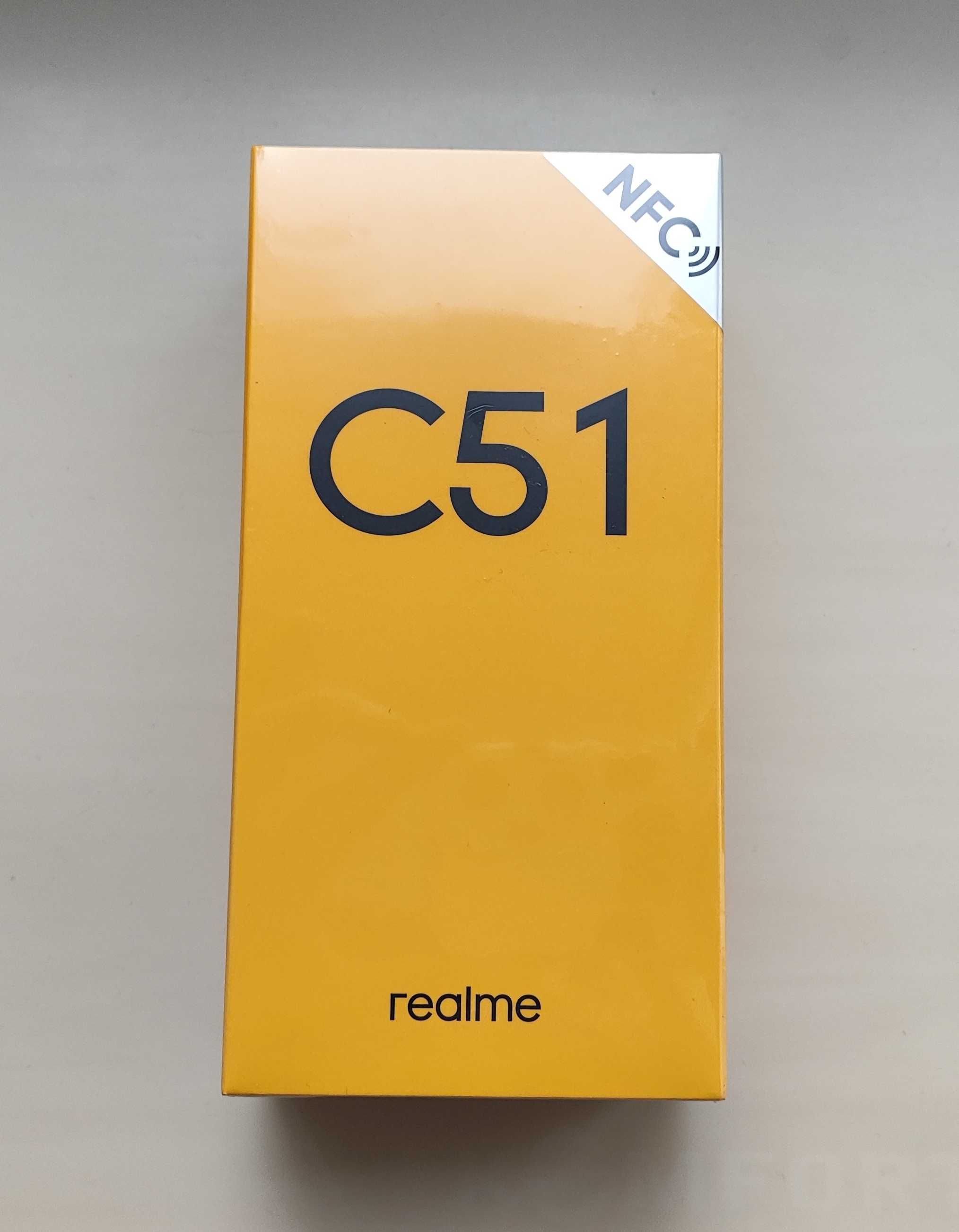Смартфон Realme C51 4GB/64GB (black, green) NFC - НОВЫЙ !