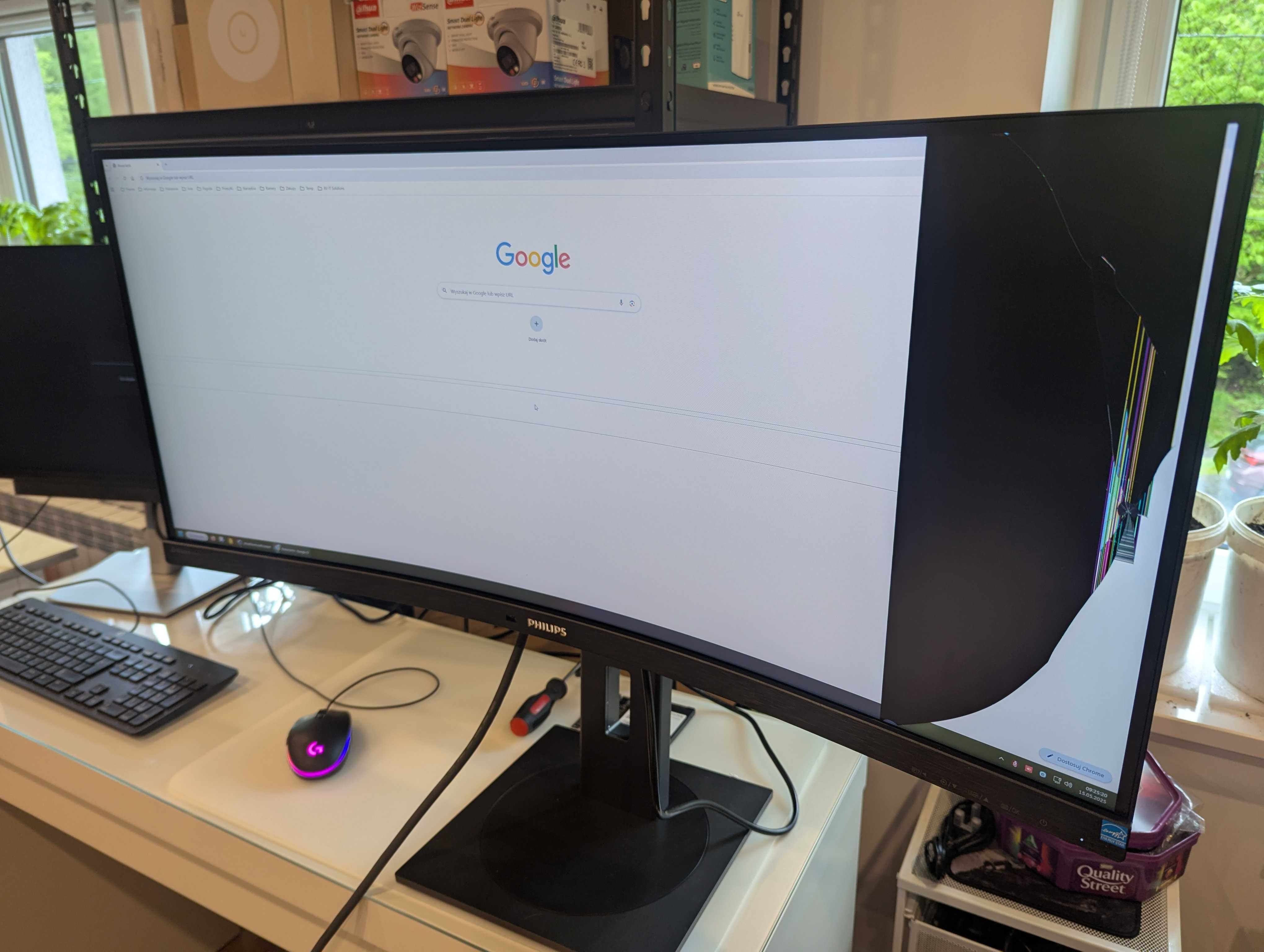 Monitor Philips 34" 346P1CRH/00 21:9 HDMI DP USB 3.1 (Uszkodzony)