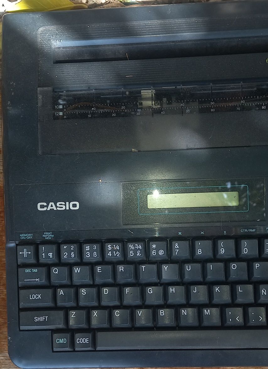 Máquina casio de escrever elétrica vintage