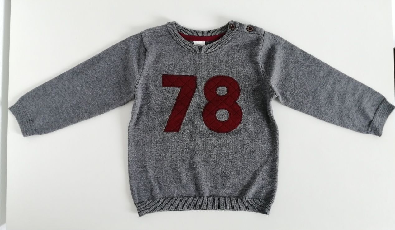 Sweterek sweter swetr a'la bluza chłopięcy H&M nowy  92