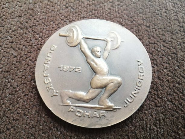 medal sport podnoszenie ciężarów Czechy 1972r junior