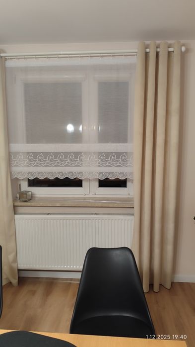 Zasłony eurofirany Melanie welurowe jasny beż