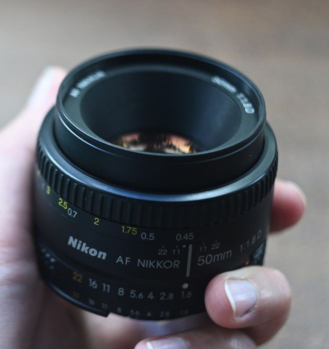 Об'єктив Nikon:  Nikkor AF 50mm f/1.8 D + адаптер Nikon Z та SONY E