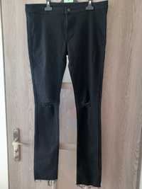 Spodnie czarne w pasie 2× 43cm rozmiar L
