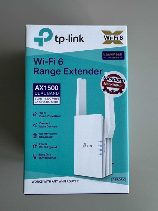 TP-Link RE505X (AX1500 Wi-Fi 6 Range Extender)