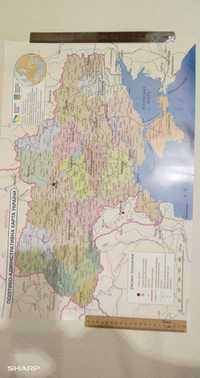 карта УКРАИНЫ плакатная