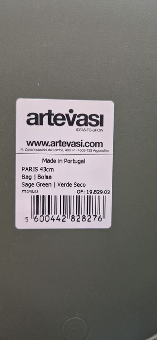 Artevasi vaso em forma de bolsa