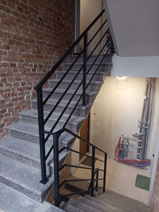 Balustrada palisada nowoczesna z profili zewnętrzna