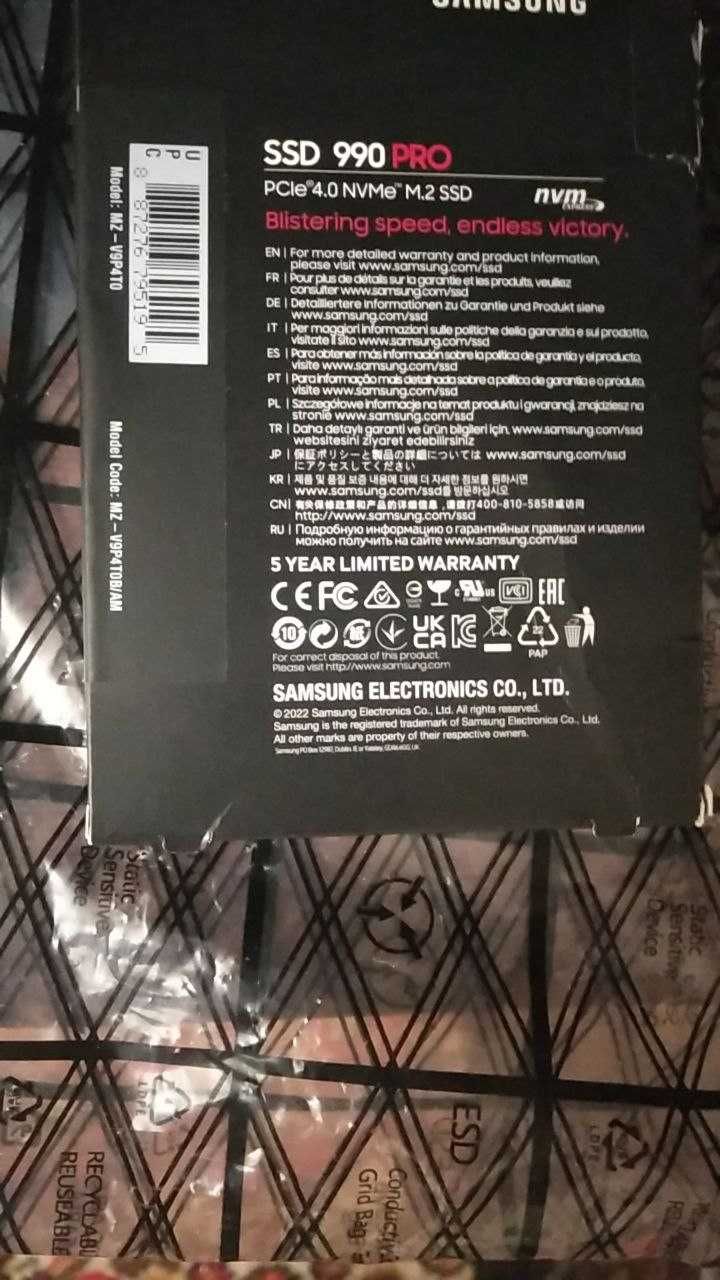 Samsung 990 PRO 4 TB (MZ-V9P4T0BW)