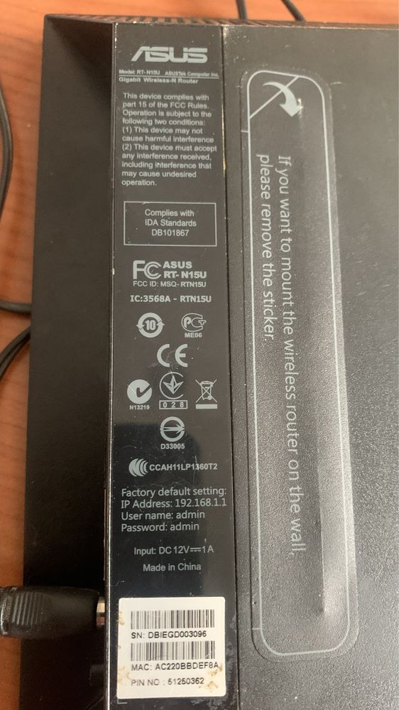 Wi-Fi роутер, маршрутизатор Asus RT-N15U