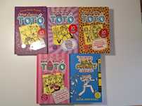 4 livros variados "Diário de uma totó" + "Os Azares de Max Crumbly"