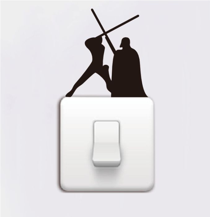 Autocolantes vinil Star Wars para interruptor luz - ver outros