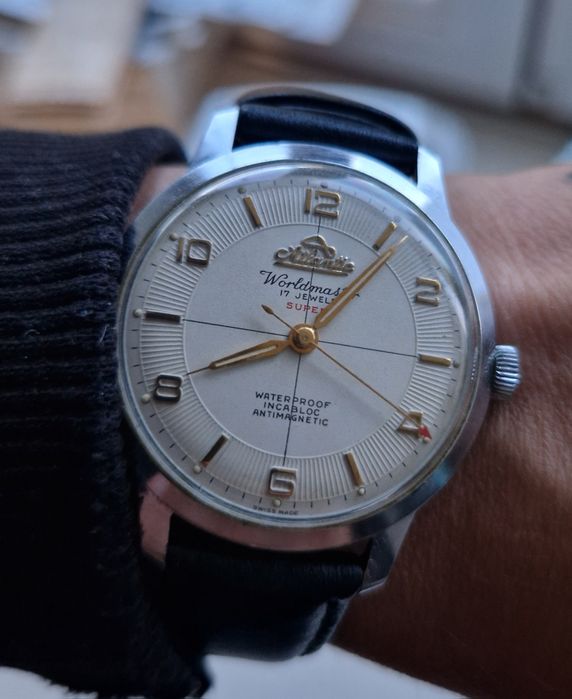 Zegarek Atlantic Worldmaster 17 Jewels Super Incabloc Idealny
