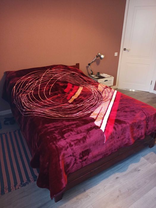 Розкішний плед -покривало з штучного хутра 220х240 см