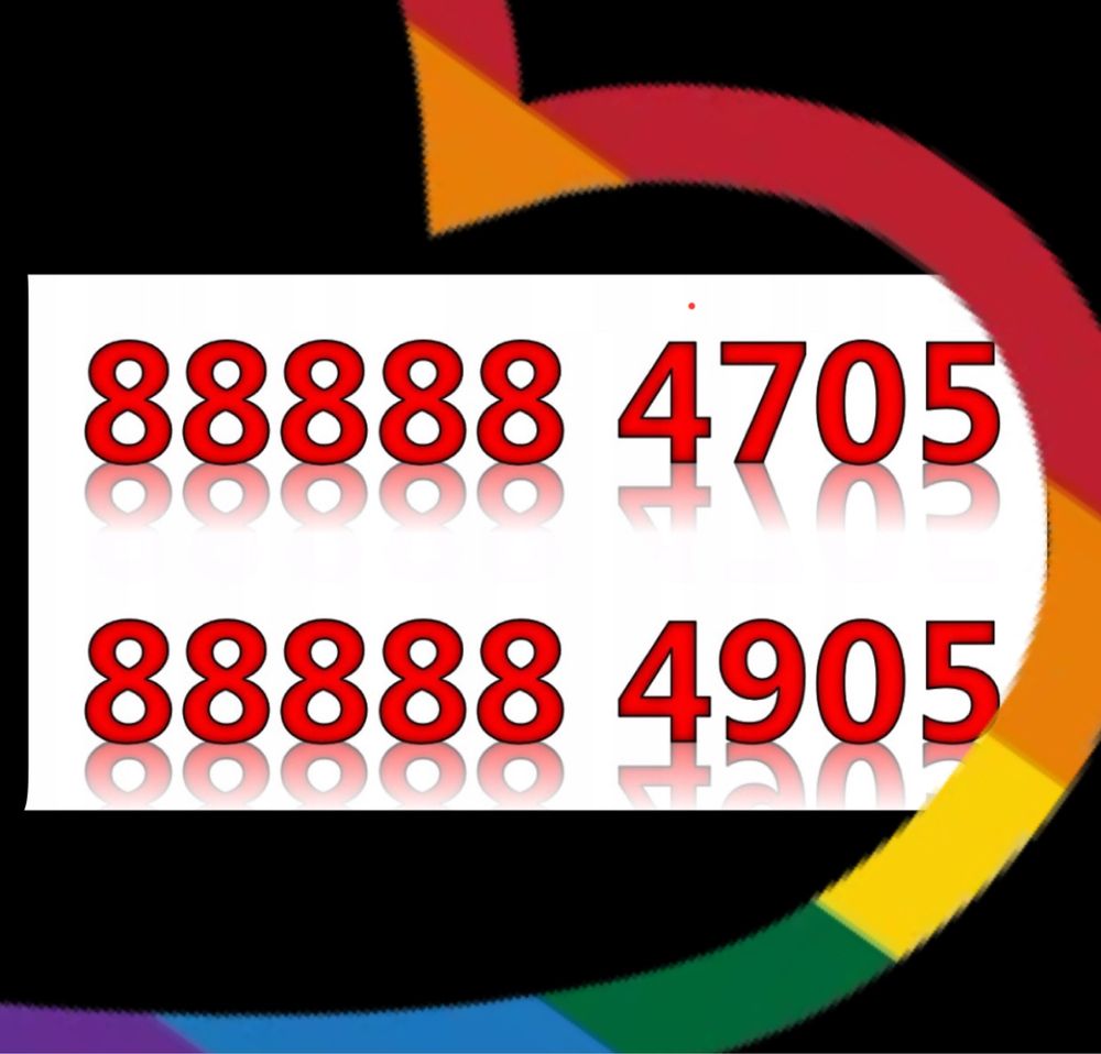 88888 ‼️ Zlote Numery • 5 x8 • Super Prezent • Dla Rodzenstwa czy Pary