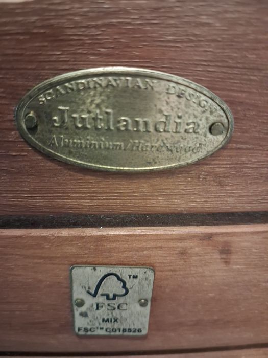 Leżak ogrodowy drewno +aluminium