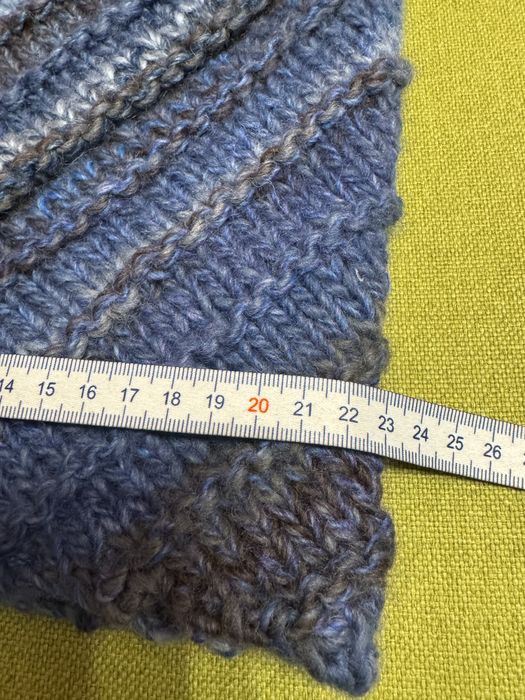 Damska jesienna czapka smerfetka hand made