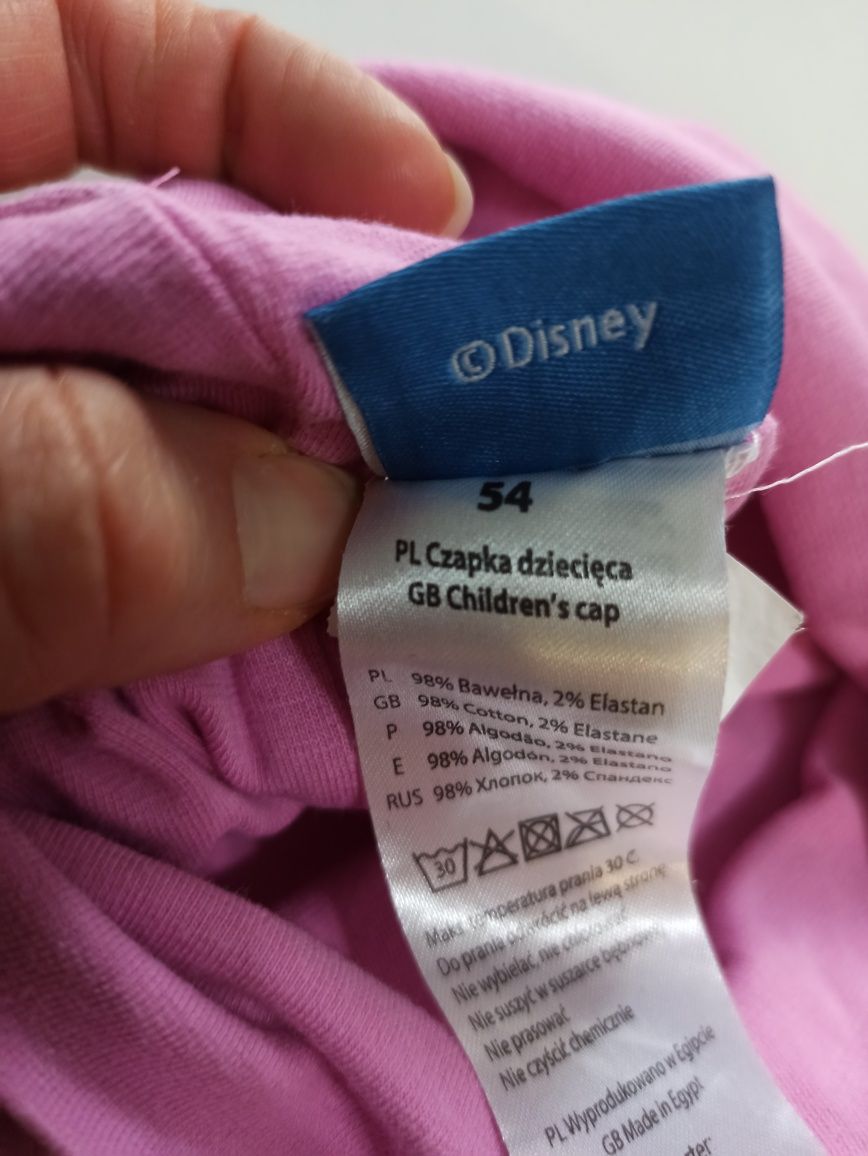 Czapka bawełniana Elsa myszka minnie komplet zestaw
