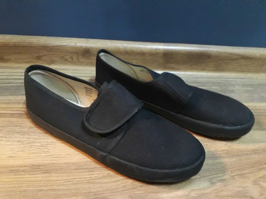 Trampki czarne na rzep rozm 37