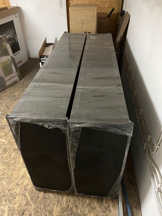 2 szafy regały czarne 6 półek