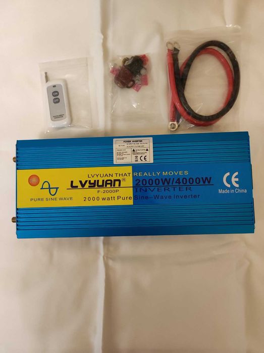 Інвертор/перетворювач напруги (чиста синусоїда) LVYUAN 2000/4000W