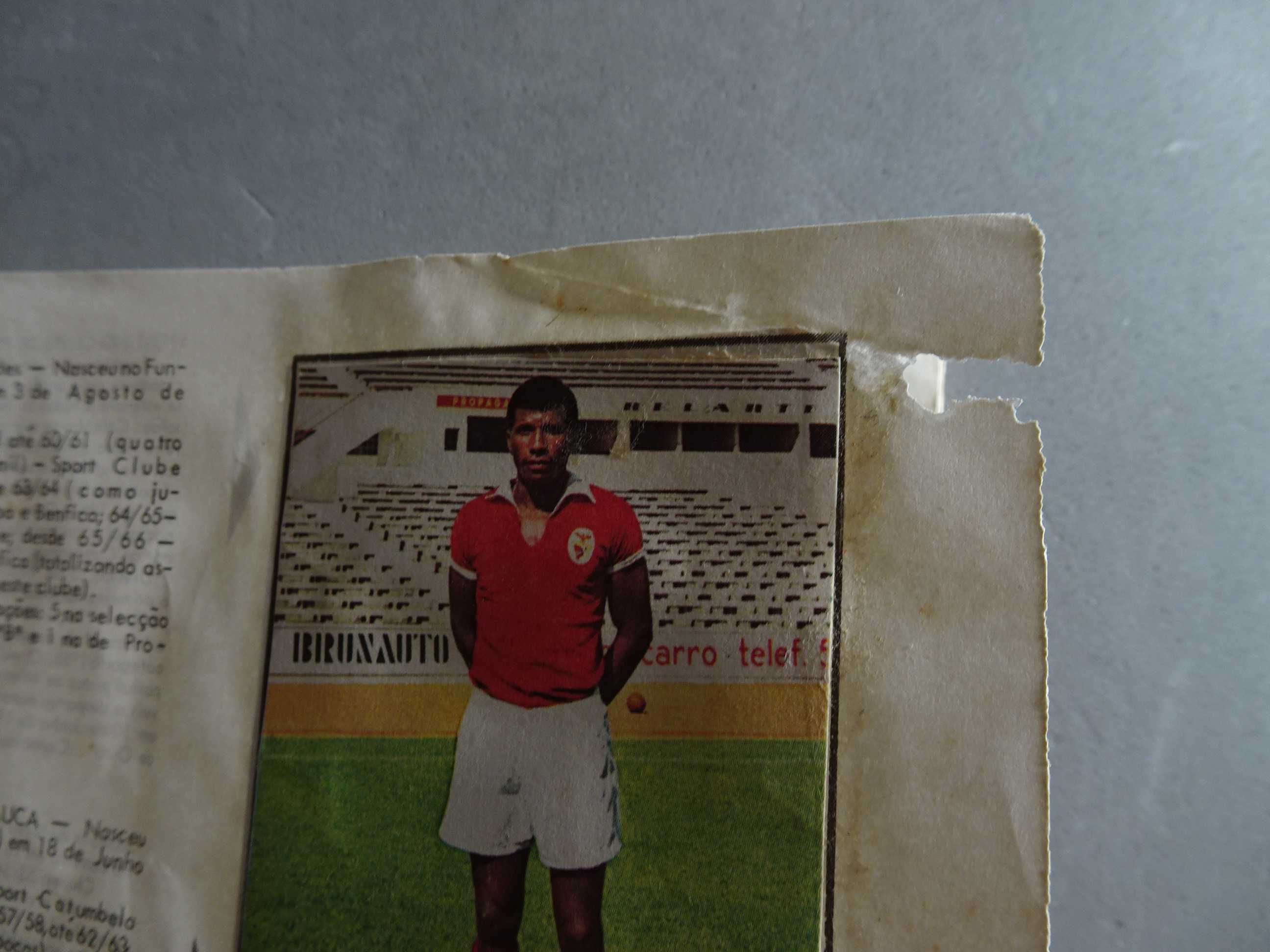 Caderneta de cromos de futebol Equipas e Jogadores 1ª divisão 1967/68