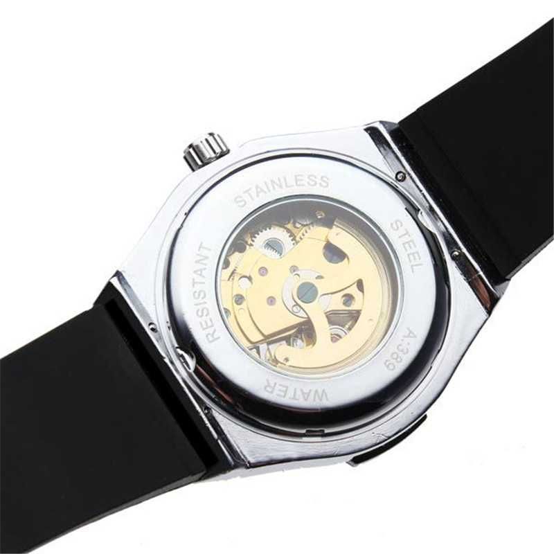Механічний сталевий чоловічий наручний годинник мужские часы часи