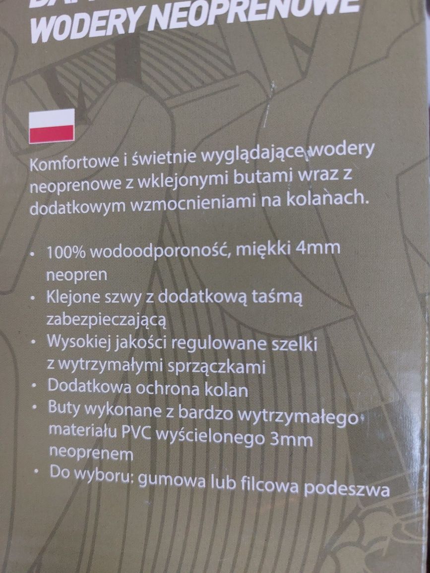 Nowe wodery neoprenowe.