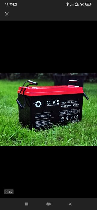 Akumulator żelowy bezobsługowy 12v 100Ah UPS  jacht kamper zasilacz