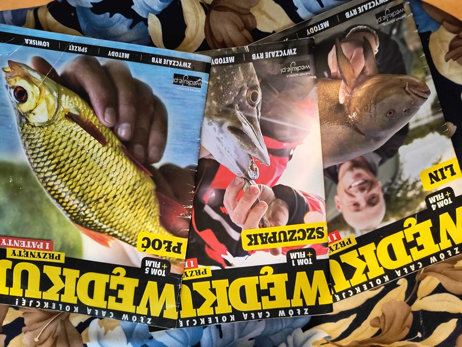 Gazetki wędkarskie 3 numery Szczupak Lin Płoć