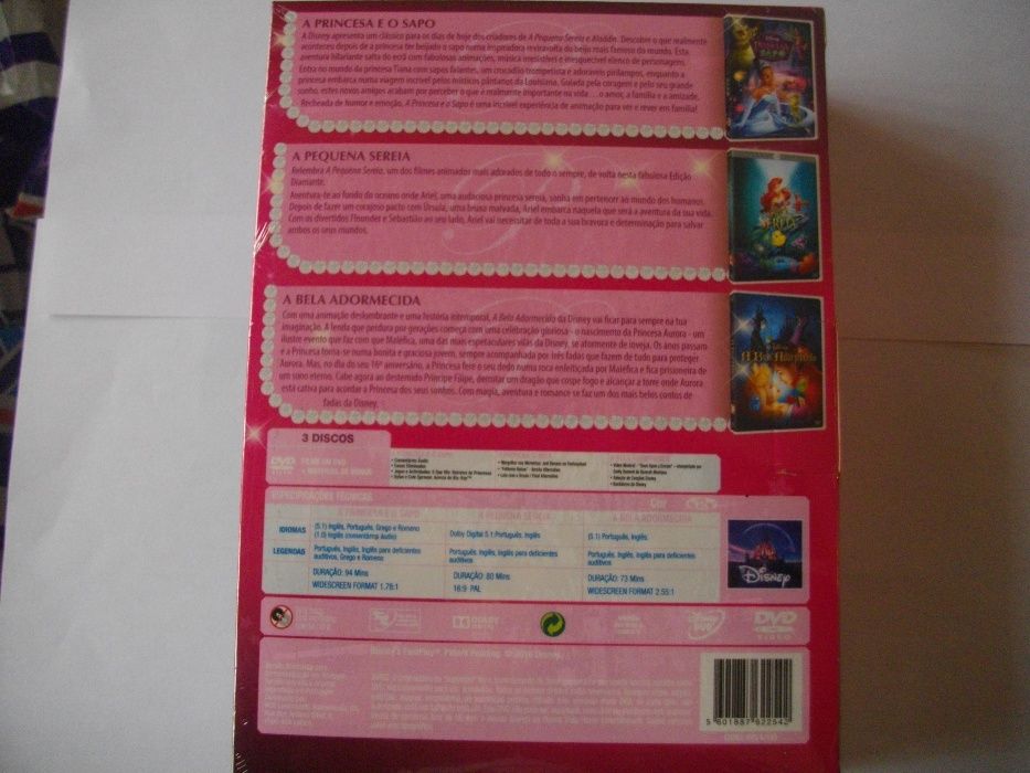 Pack de 3 DVD DISNEY (Embalado)
