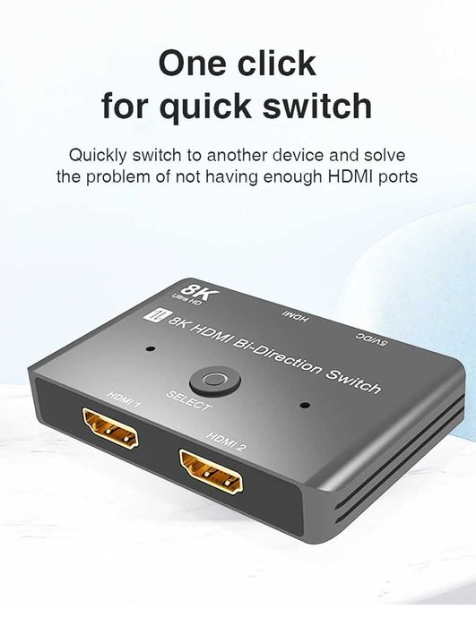 8K HDMI-переключатель 1 в 2 выхода