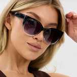 NOWE! Modne okulary przeciwsłoneczne ombre gradient chłodny odcień