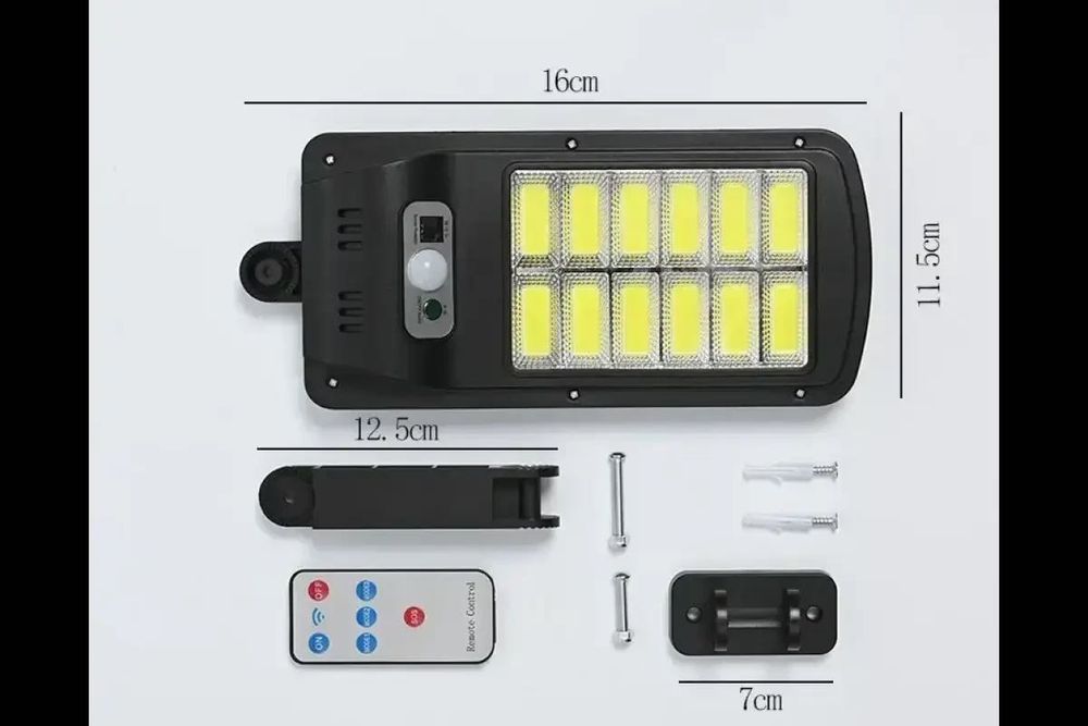 Солнечный светильник COBA BK-888, ретро, черный фасадный